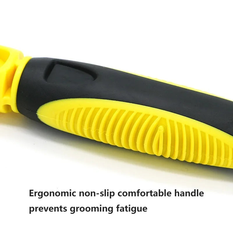 Two-Sided Pet Dematting Undercoat Rake Comb Professional