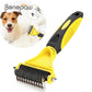 Two-Sided Pet Dematting Undercoat Rake Comb Professional