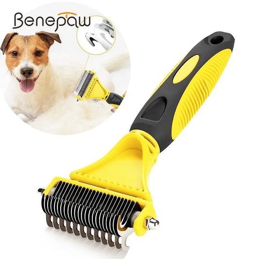 Two-Sided Pet Dematting Undercoat Rake Comb Professional