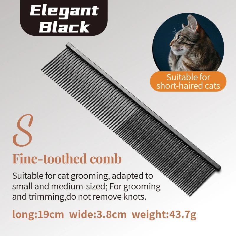 Fenice Professional Stainless Steel Pet Grooming Comb Anti-Corrosion