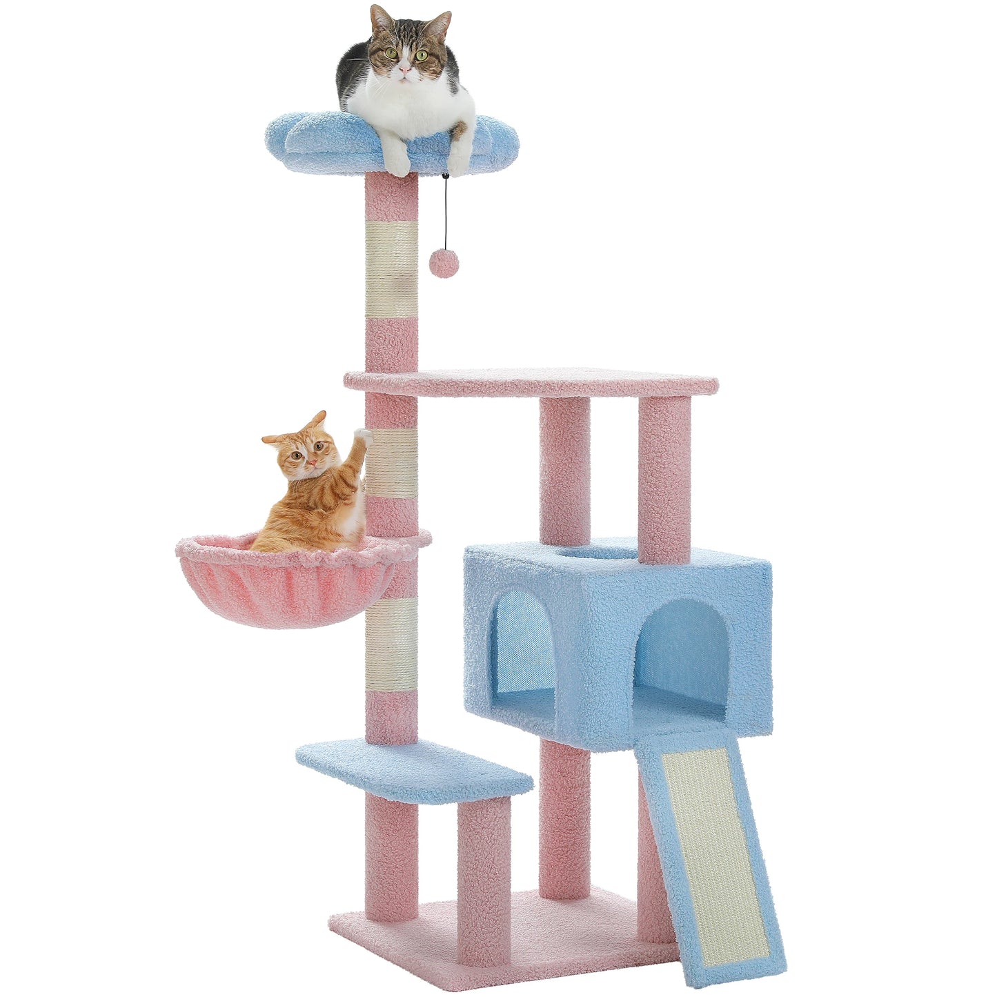Flower Multi-Level Cat Tree with Sisal Scratching Posts