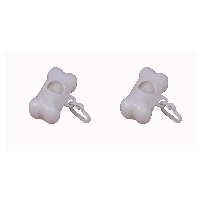 Bone-Shaped Portable Dog Waste Bag Holder with Bags