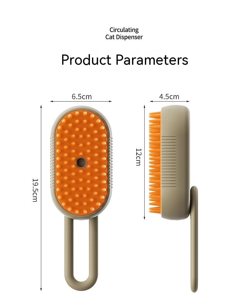 Electric Pet Spray Comb with Hair Removal Massage Brush