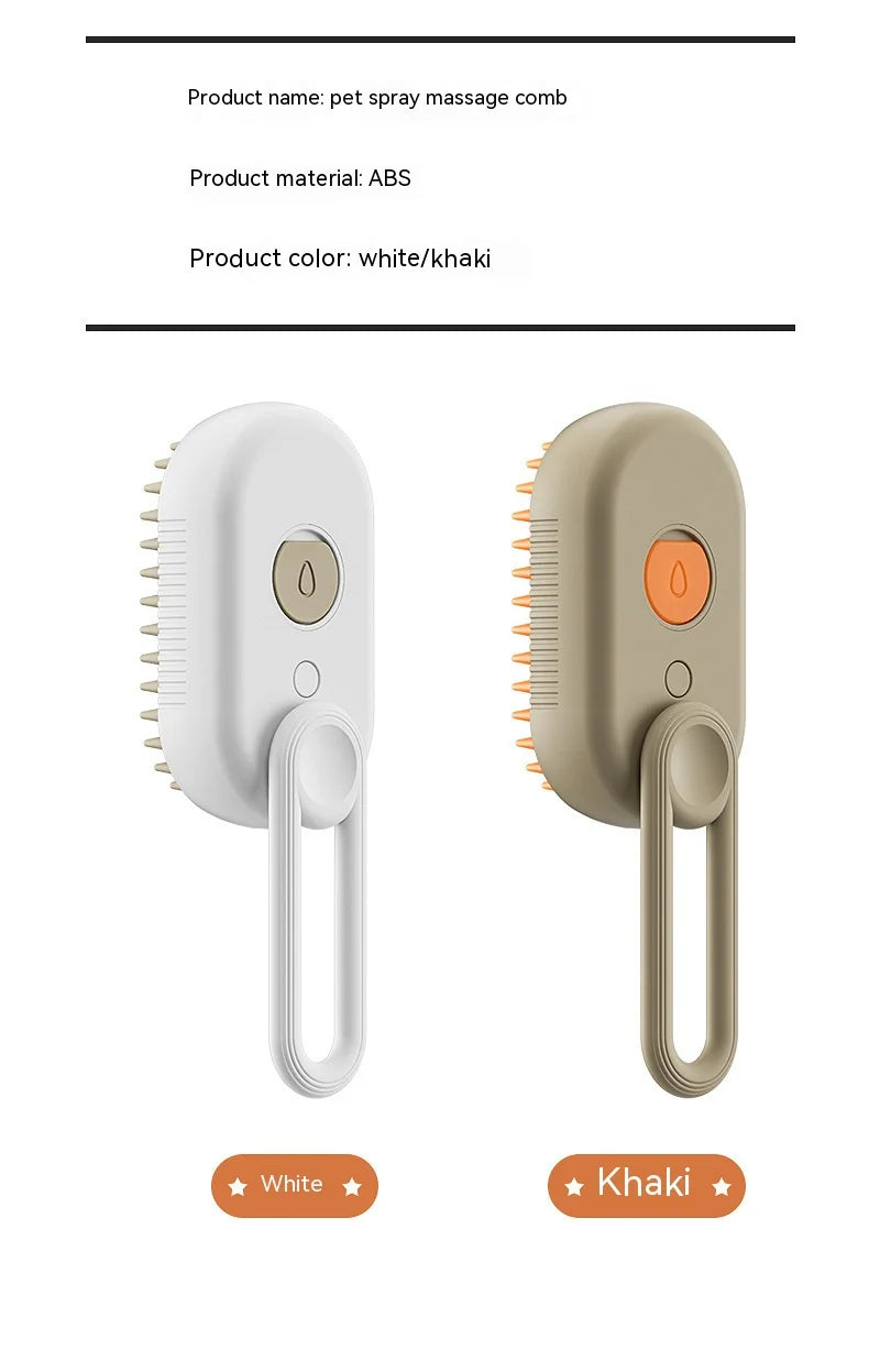 Electric Pet Spray Comb with Hair Removal Massage Brush