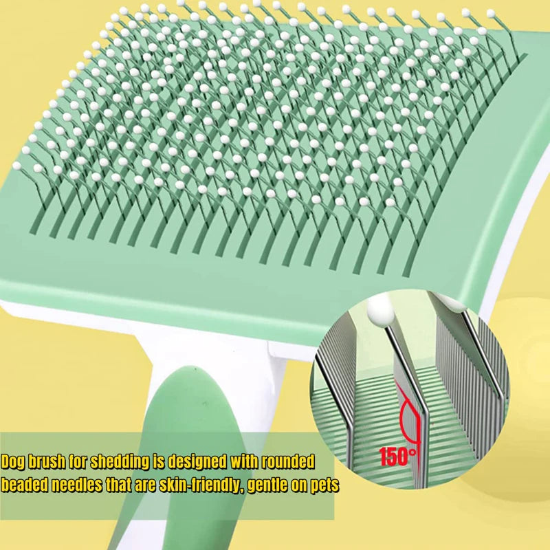 Self-Cleaning Pet Grooming Brush for Long Short Hair