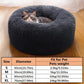 Soft Plush Donut Pet Bed for Dogs Cats