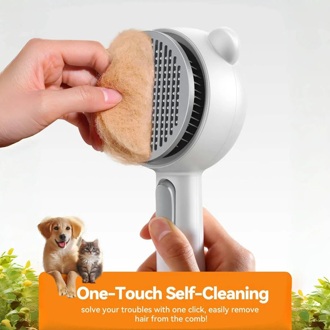Steam Cat Brush Pro Rechargeable Self-Cleaning Grooming Tool