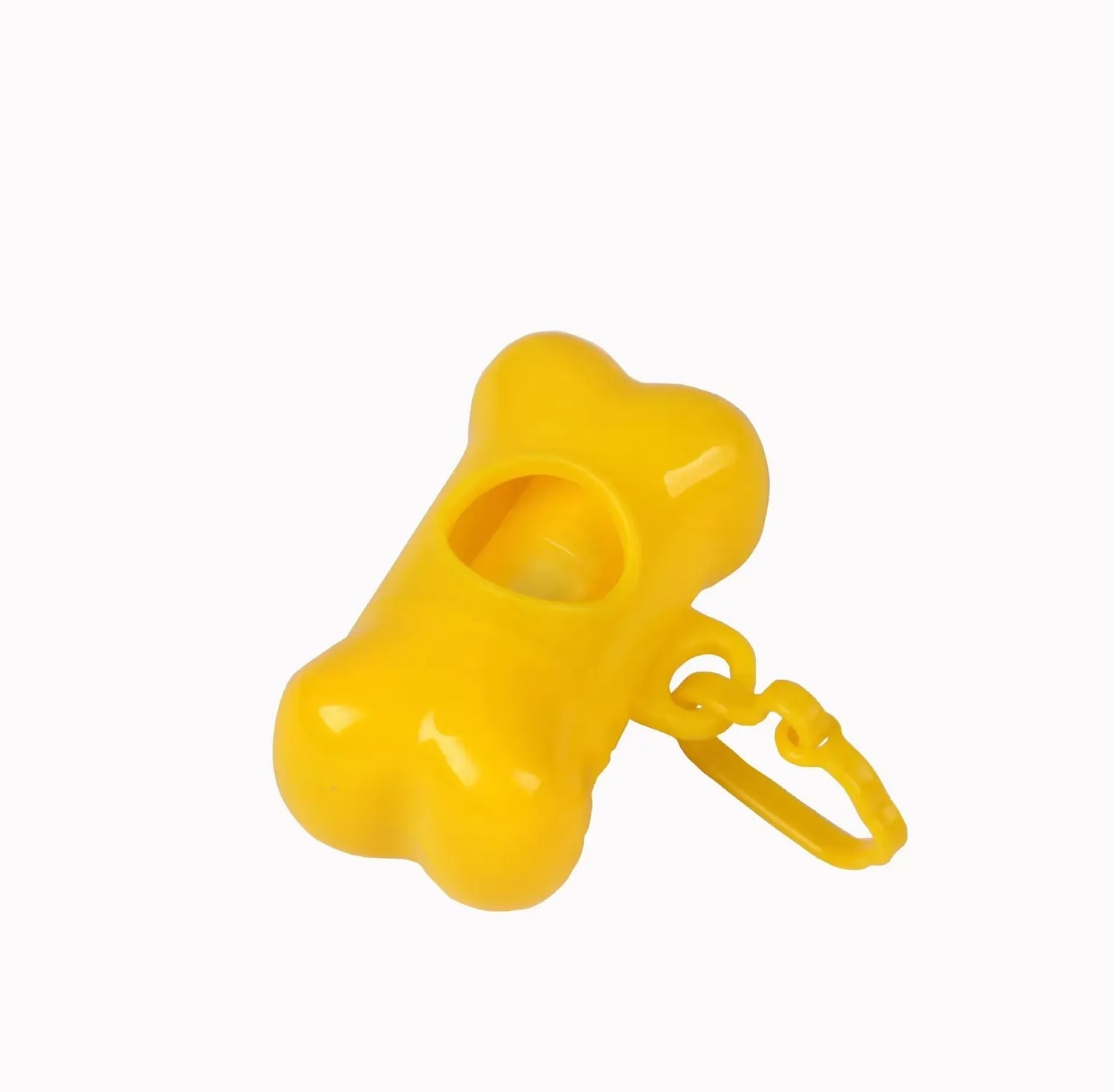 Bone-Shaped Portable Dog Waste Bag Holder with Bags