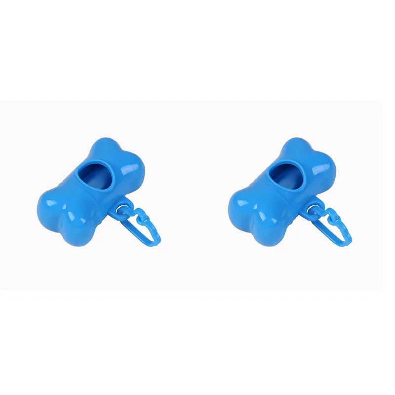 Bone-Shaped Portable Dog Waste Bag Holder with Bags
