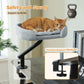 360° Rotatable Cat Desk Bed with Adjustable Stand