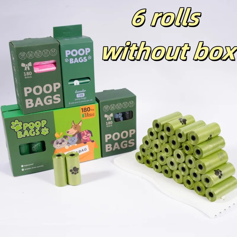 180-Count Thick Leak-Proof Dog Poop Bags Rolls