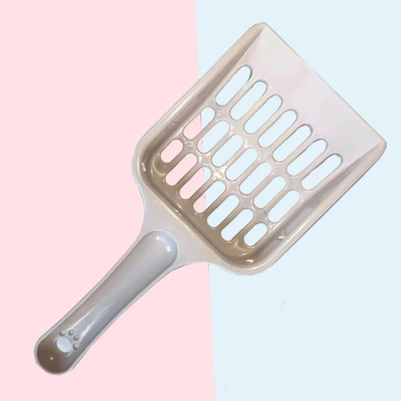Candy Colored Cat Litter Shovel with Horizontal Handle
