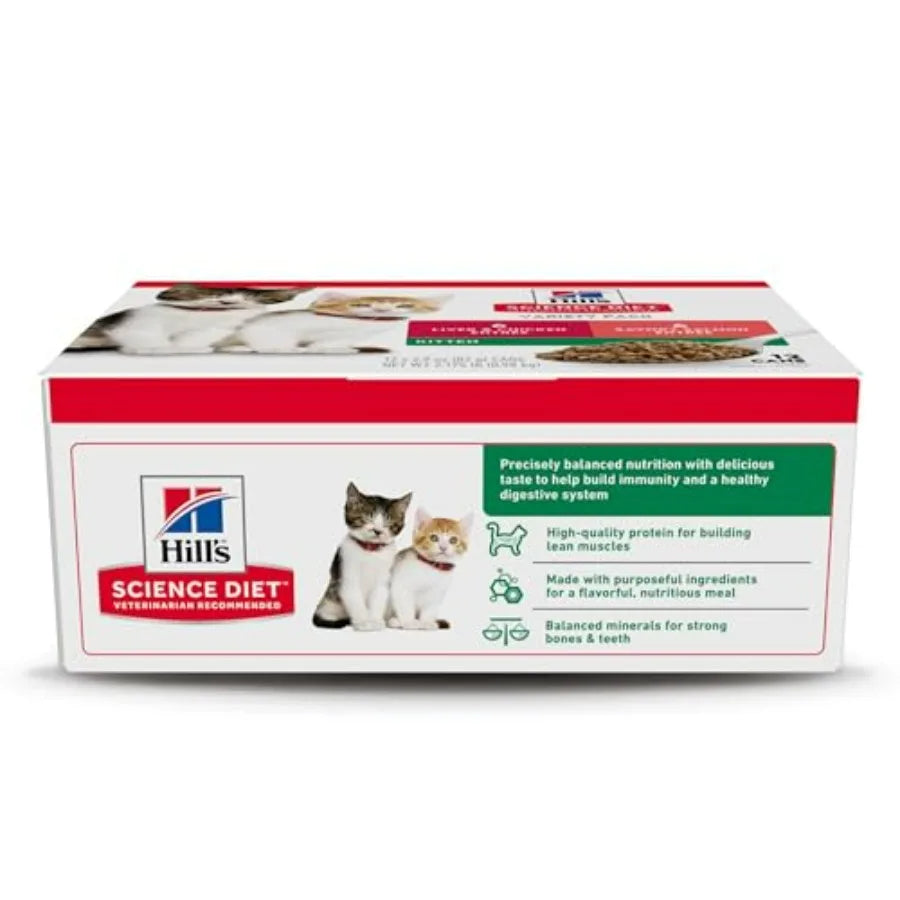 Kitten Wet Cat Food Variety Pack 12 Cans