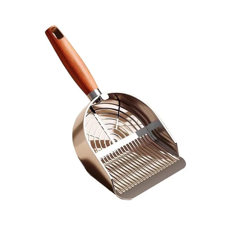Stainless Steel Cat Litter Shovel with Long Handle