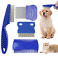 4-Pack Stainless Steel Flea Lice Pet Grooming Combs