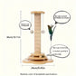 Solid Wood Cat Turntable Scratching Post with Teaser