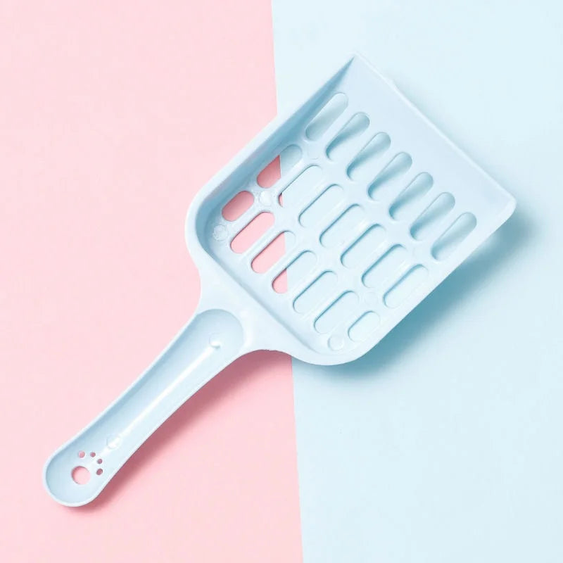 Candy Colored Cat Litter Shovel with Horizontal Handle