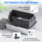 Extra Large Stainless Steel Cat Litter Box Splashproof
