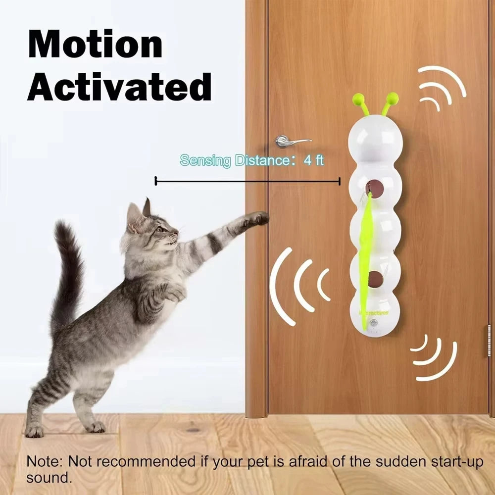Rechargeable Motion Activated Caterpillar Interactive Cat Toy