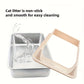 Stainless Steel Semi-Enclosed Cat Litter Box with Lid