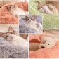 Soft Plush Donut Pet Bed for Dogs Cats