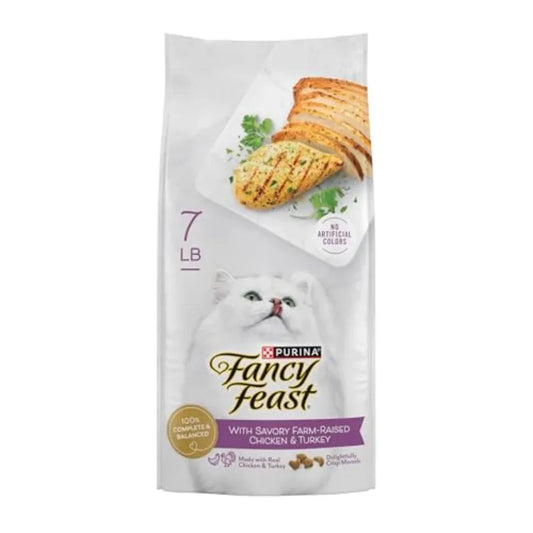 Purina Chicken Turkey Dry Cat Food 7 lb Bag