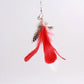 Colorful Feather Bell Sucker Cat Teaser Wand Toy