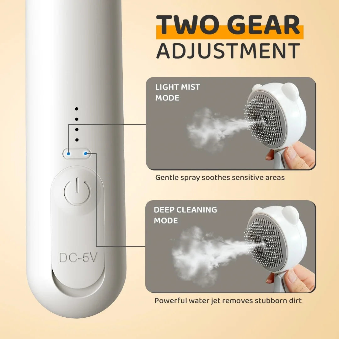 Steam Cat Brush Pro Rechargeable Self-Cleaning Grooming Tool