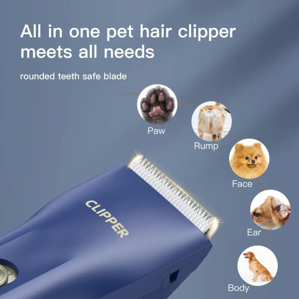 Professional Silent USB Rechargeable Waterproof Pet Hair Clippers