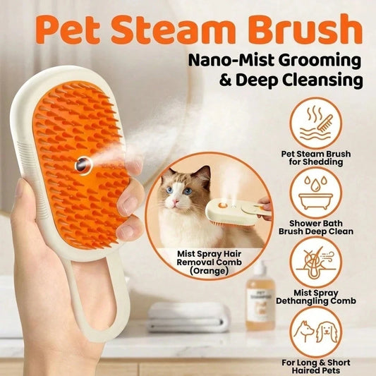 Electric Pet Spray Comb with Hair Removal Massage Brush