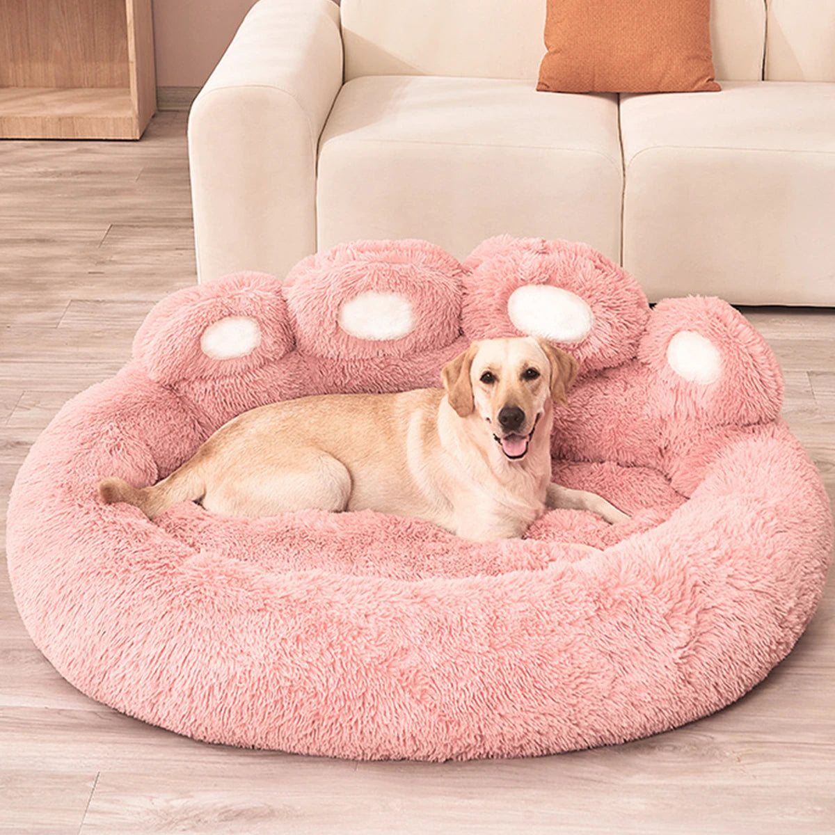Fluffy Plush Dog Bed for Large and Small Pets