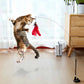 Colorful Feather Bell Sucker Cat Teaser Wand Toy