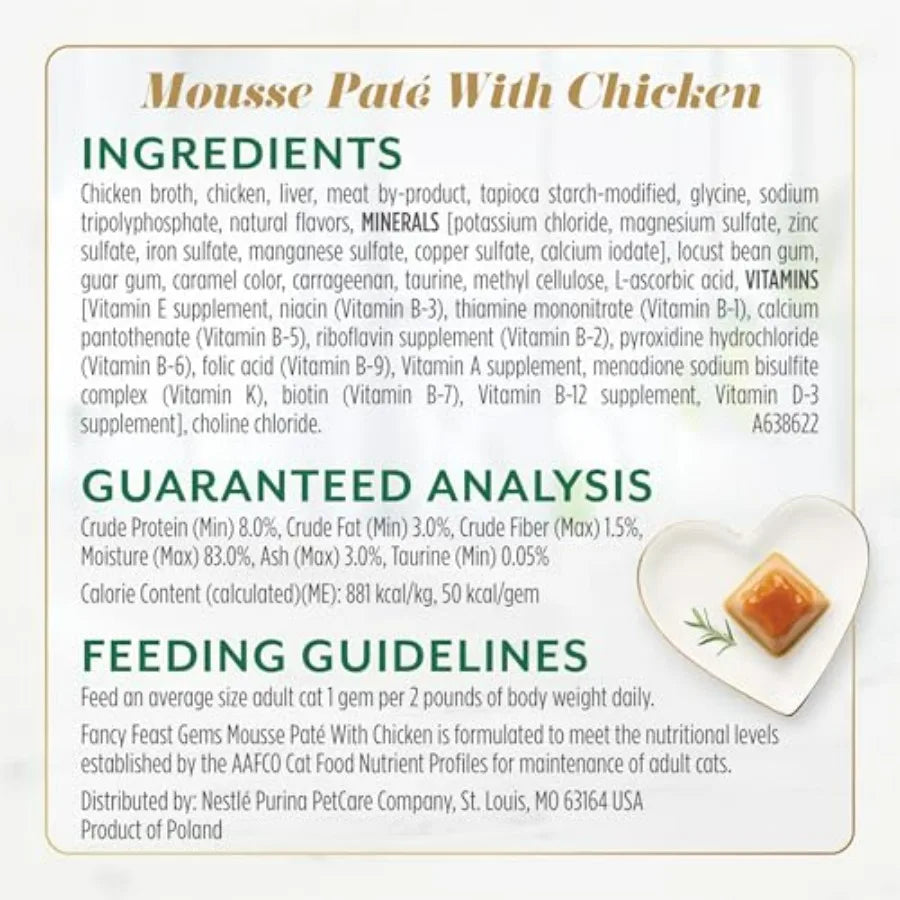 Purina Gems Turkey Chicken Wet Cat Food Variety Pack