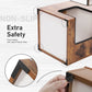 Wood Cat Condo House Bed with Removable Soft Mats Modern Cat Tree Tower with Scratching Pad Cat Scratcher Furniture Kitten Toys