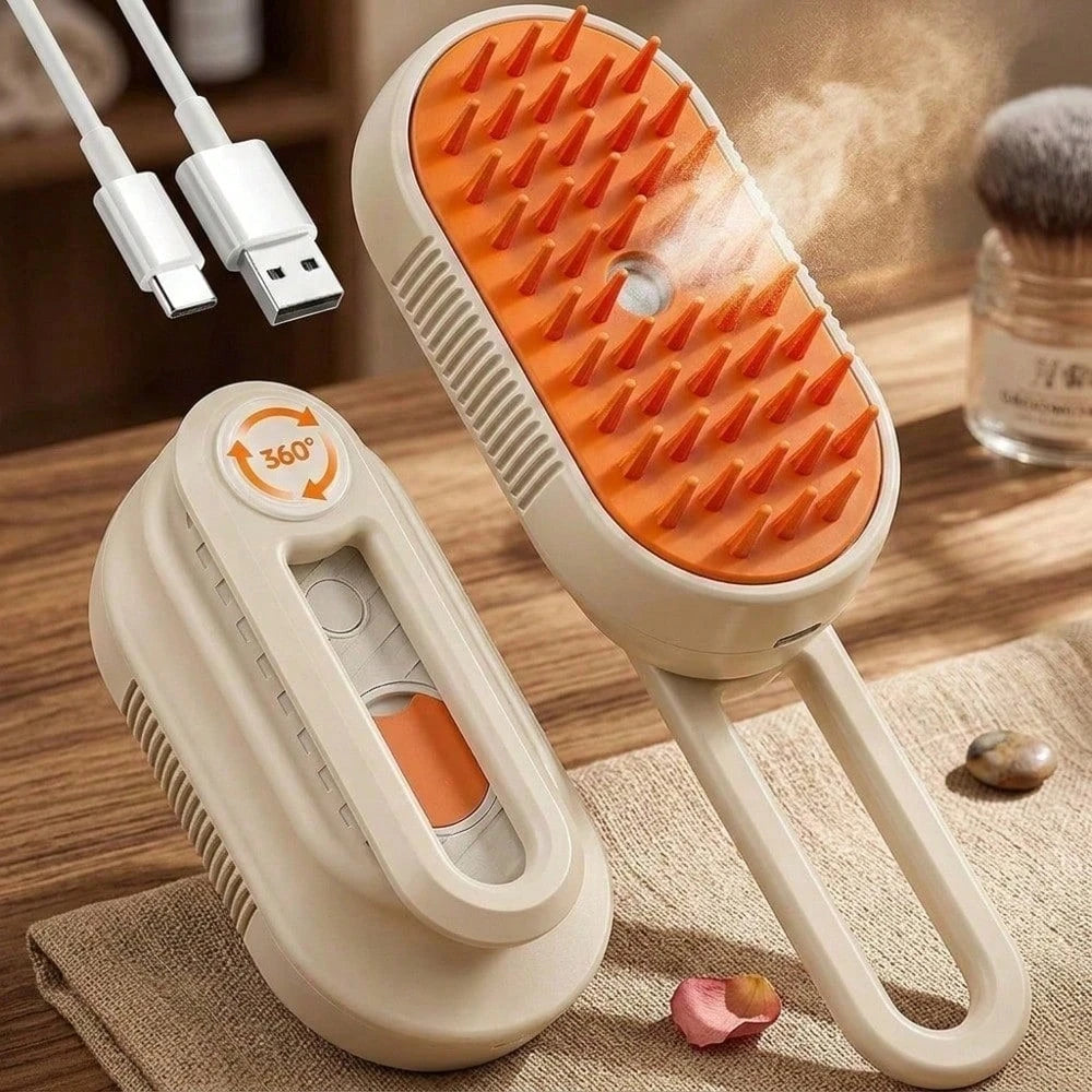 Electric Pet Spray Comb with Hair Removal Massage Brush