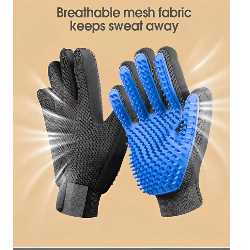 Pet Grooming Glove Hair Remover Massage Brush for Pets