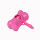 Bone-Shaped Portable Dog Waste Bag Holder with Bags