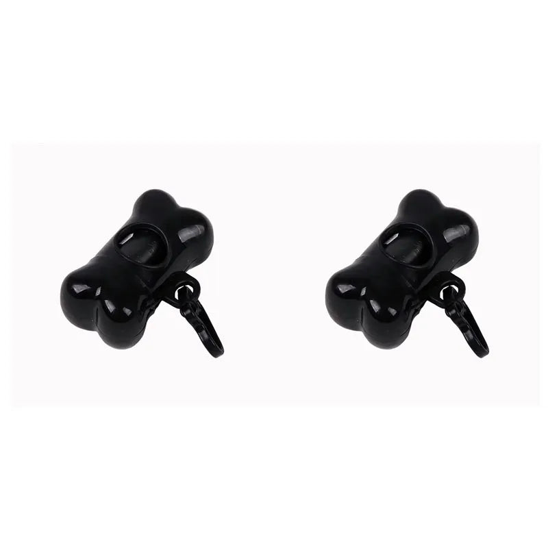 Bone-Shaped Portable Dog Waste Bag Holder with Bags