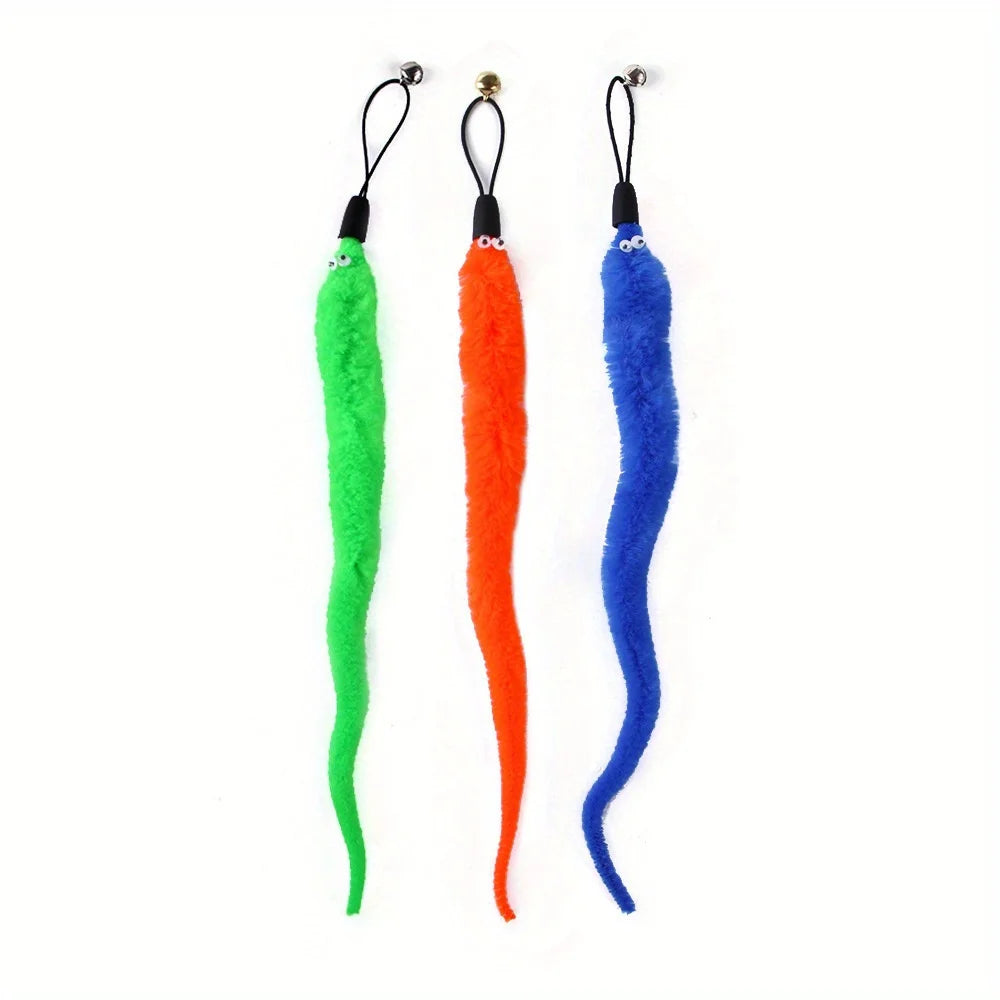 11-Pack Interactive Feather Bell Cat Teaser Toys