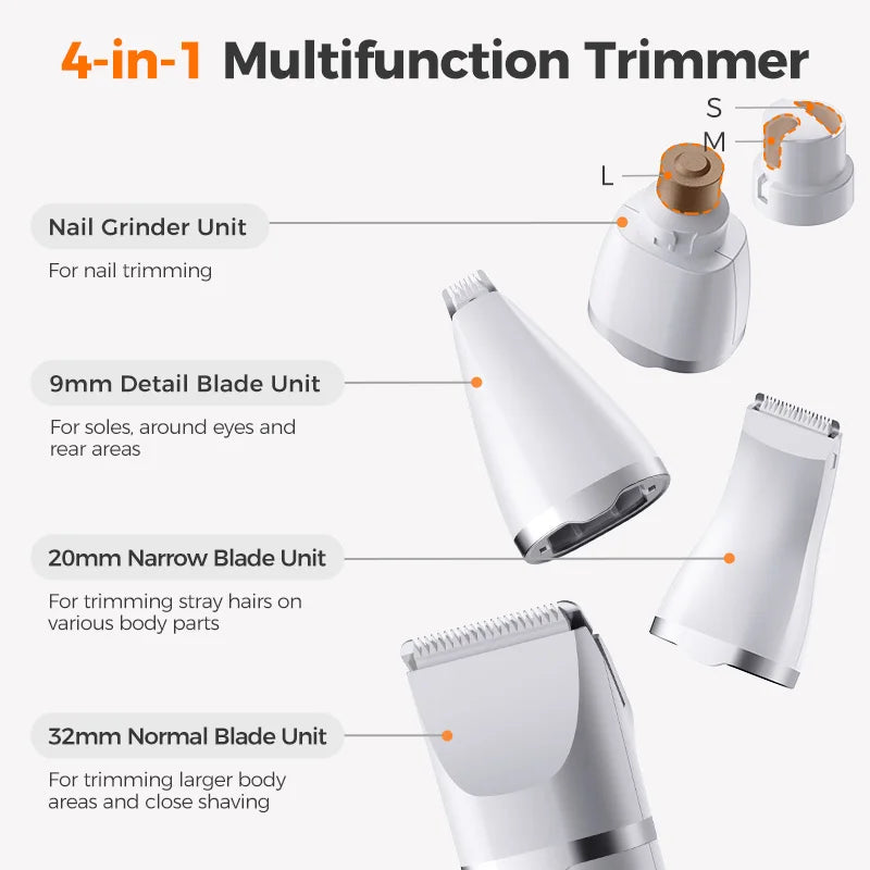 4-in-1 Electric Pet Grooming Trimmer Kit Professional