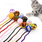 Colorful Yarn Ball Cat Toys with Bell Sounds
