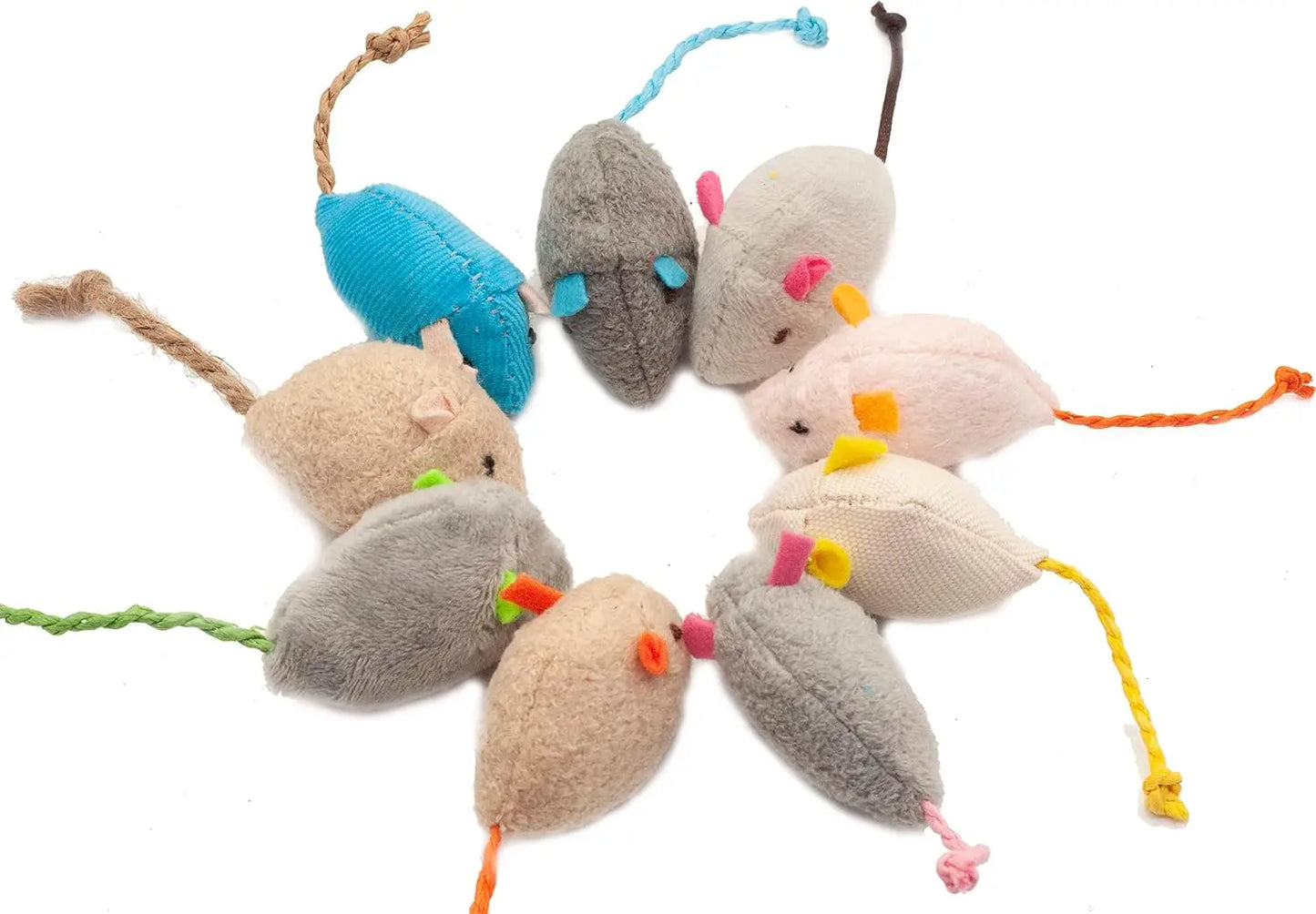 Catnip Rattle Mouse Toys for Interactive Indoor Cats