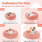 Soft Plush Donut Pet Bed for Dogs Cats