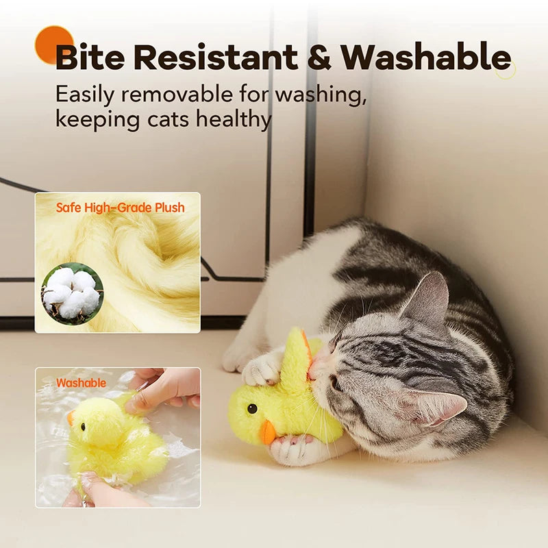 Rechargeable Interactive Flapping Duck Cat Toy