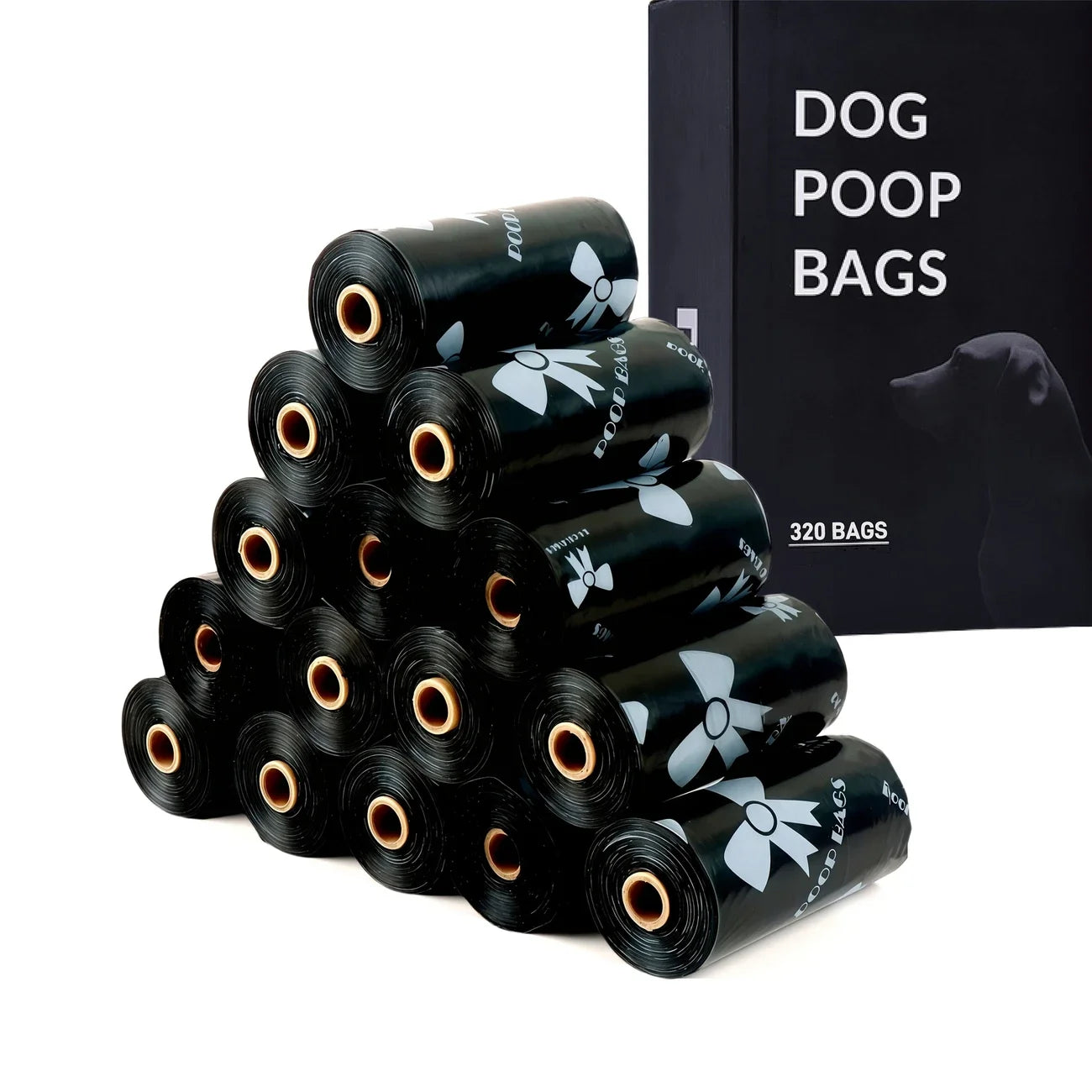 180-Count Thick Leak-Proof Dog Poop Bags Rolls