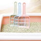Candy Colored Cat Litter Shovel with Horizontal Handle