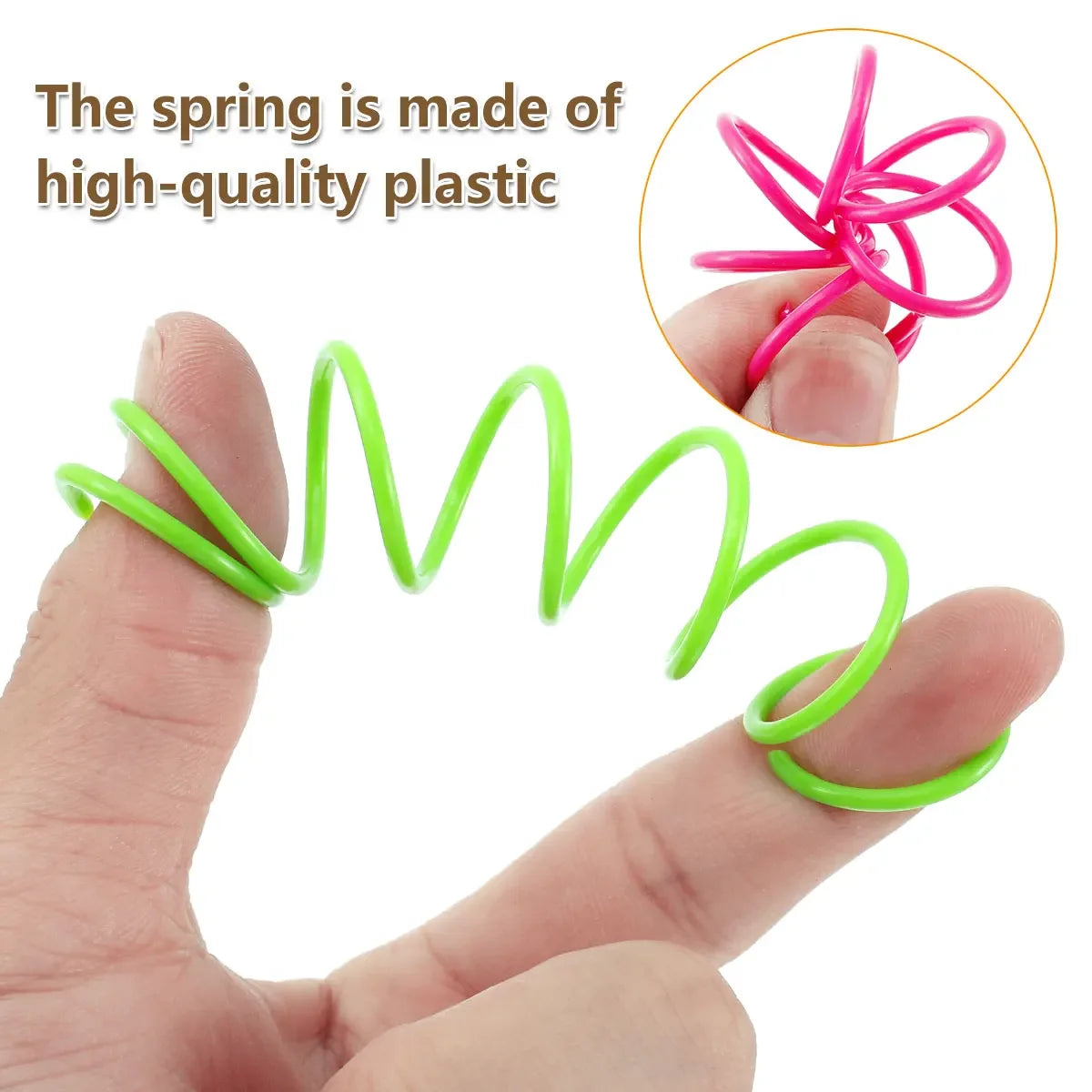 Colorful Cat Spring Toys Interactive Coil Set