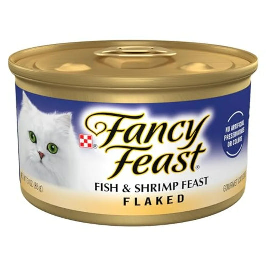 Purina Flaked Fish Shrimp Wet Cat Food 24-Pack