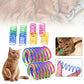 Colorful Cat Spring Toys Interactive Coil Set