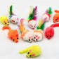 Catnip Rattle Mouse Toys for Interactive Indoor Cats